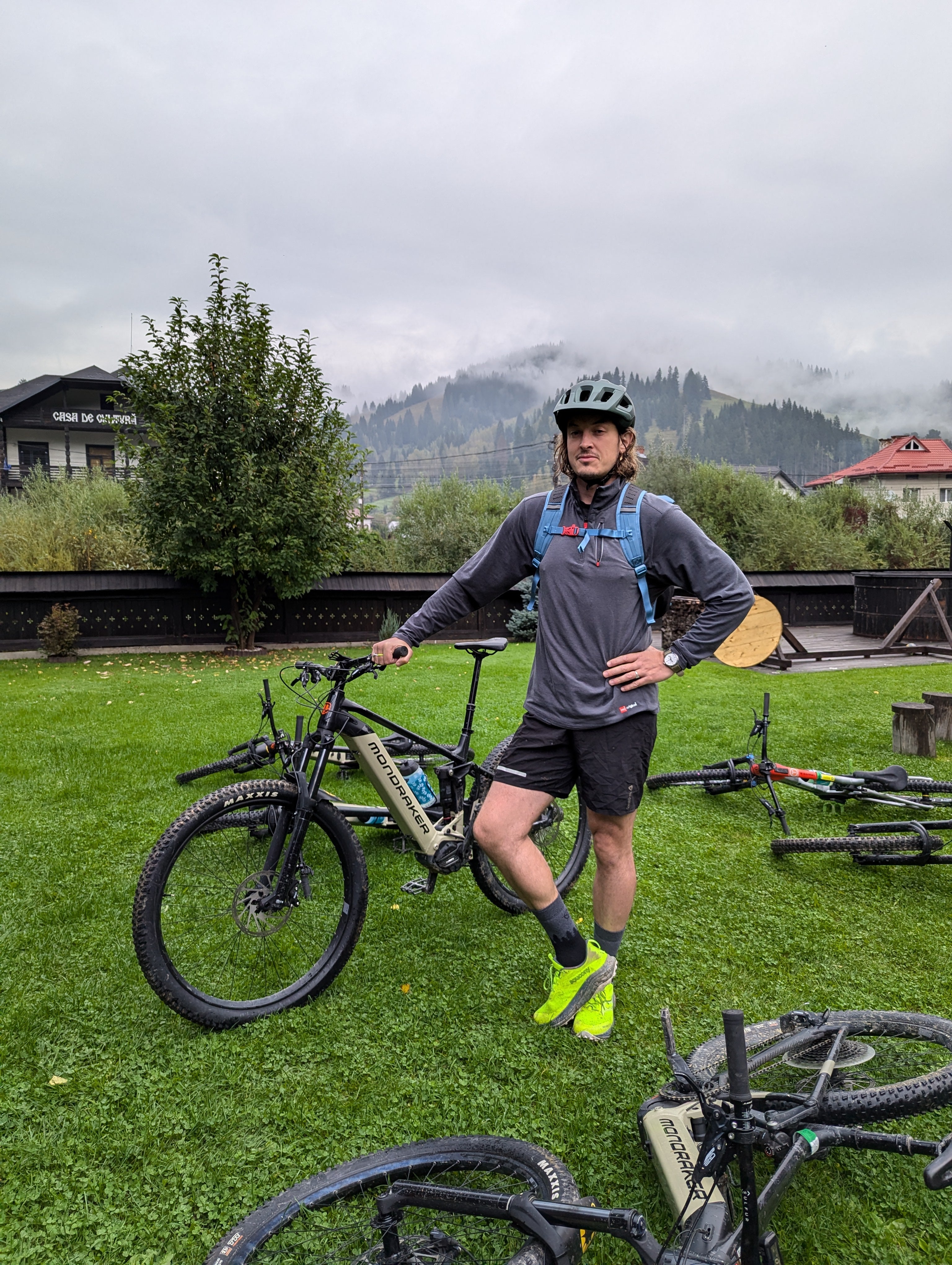 Damian joined a group who were cycling part of the way of the 1,400km-long trail