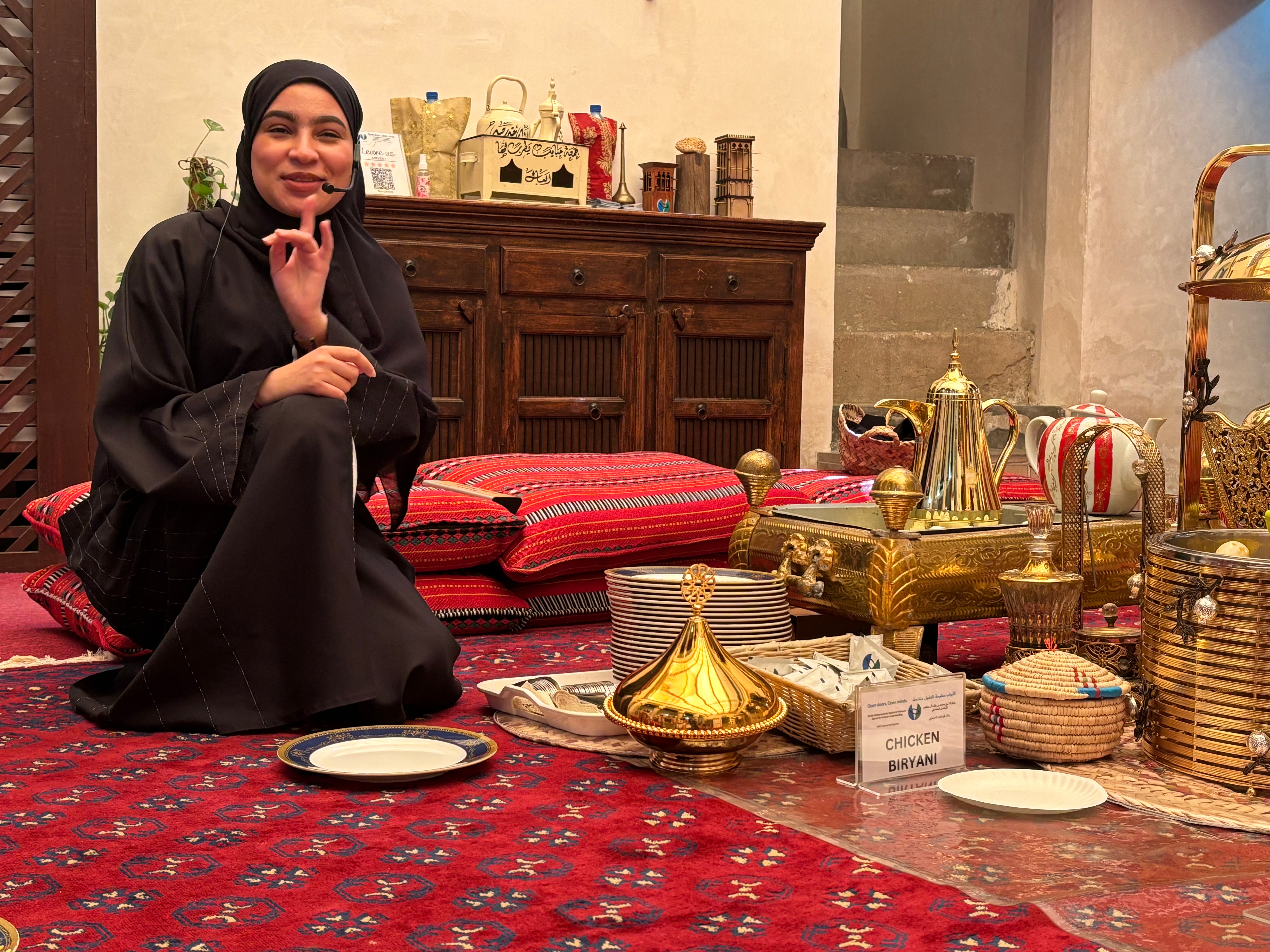 Guide Noora Al Marzooqi explains traditional hospitality in Dubai