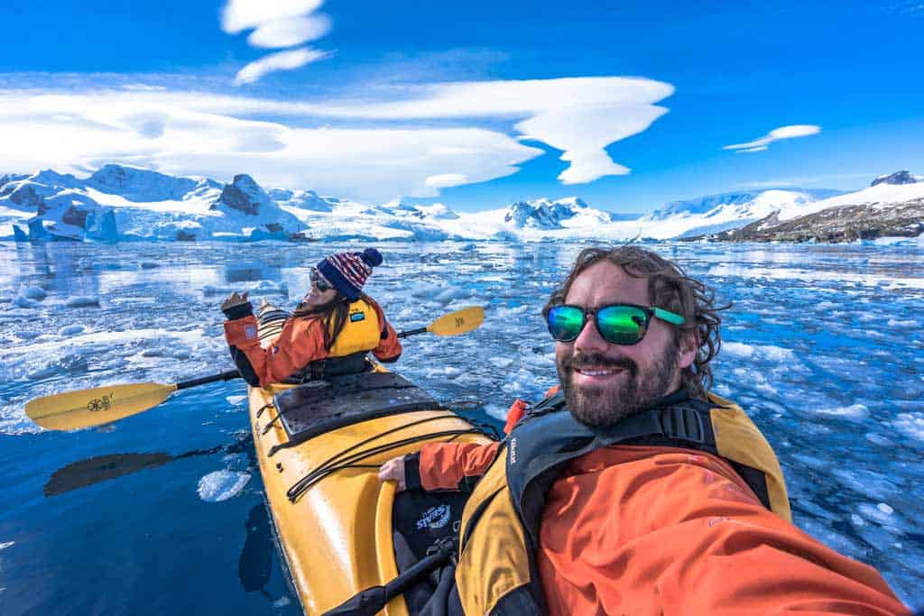 Kayaking in Antarctica