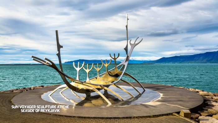 Sun Voyager Sculpture at the Seaside of Reykjavik