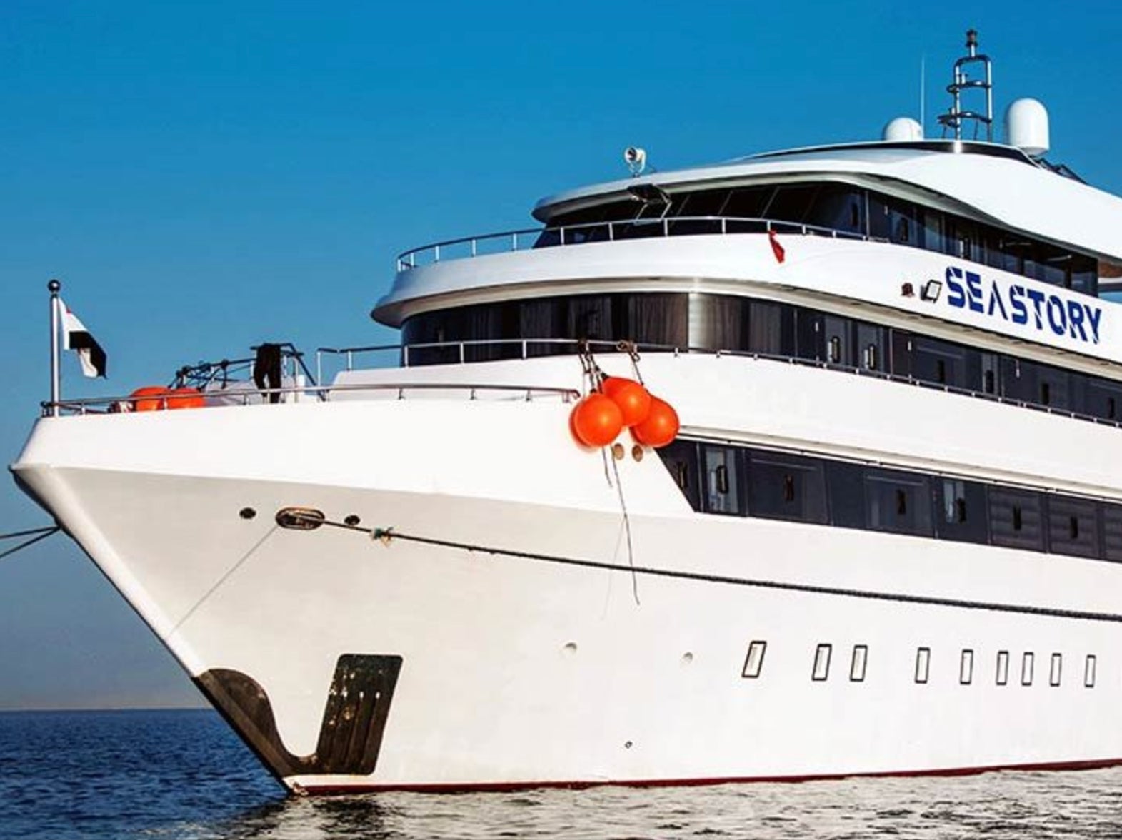 Dive boat Sea Story as shown on the Dive Pro Liveaboard website