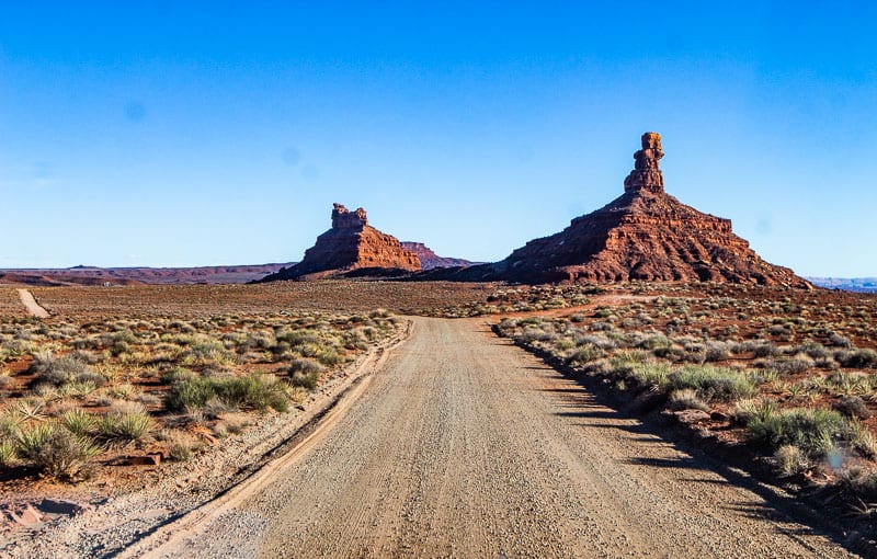 road going through Valley of the Gods, Utah