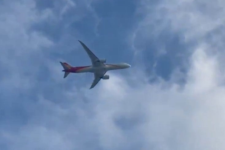 A Boeing 787-9 Dreamliner