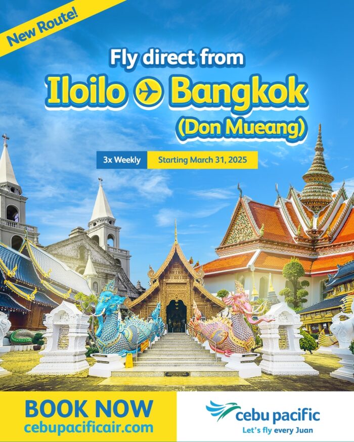 Cebu Pacific Direct Iloilo-Bangkok Flights