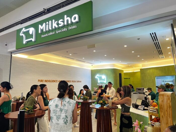 Consumers enjoying at Milksha’s first-ever concept store at 2F, SM North EDSA