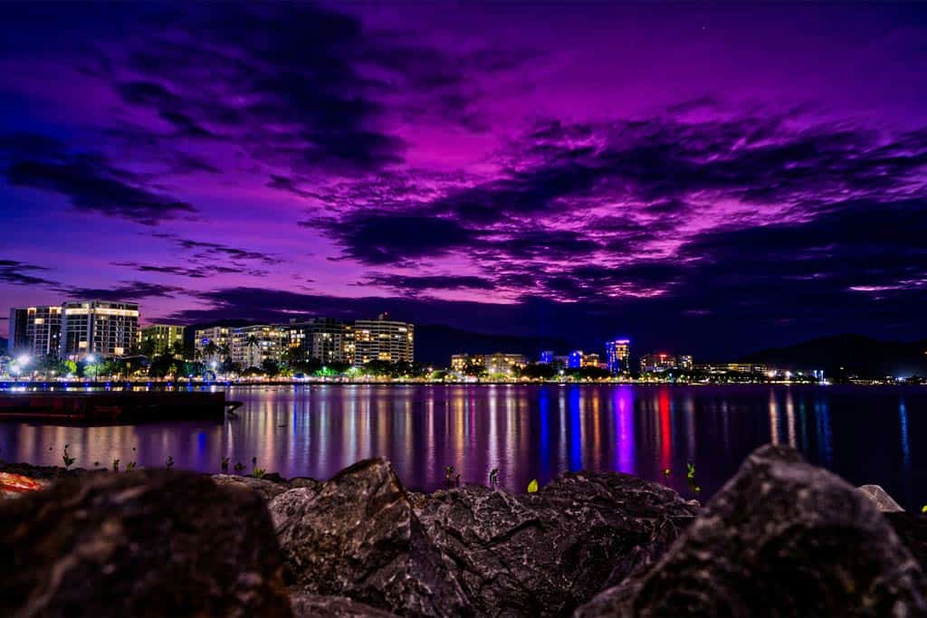 Cairns Esplanade At Night