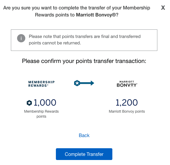 30% Transfer Bonus from Amex Membership Rewards to Marriott Bonvoy (Ending Soon)
