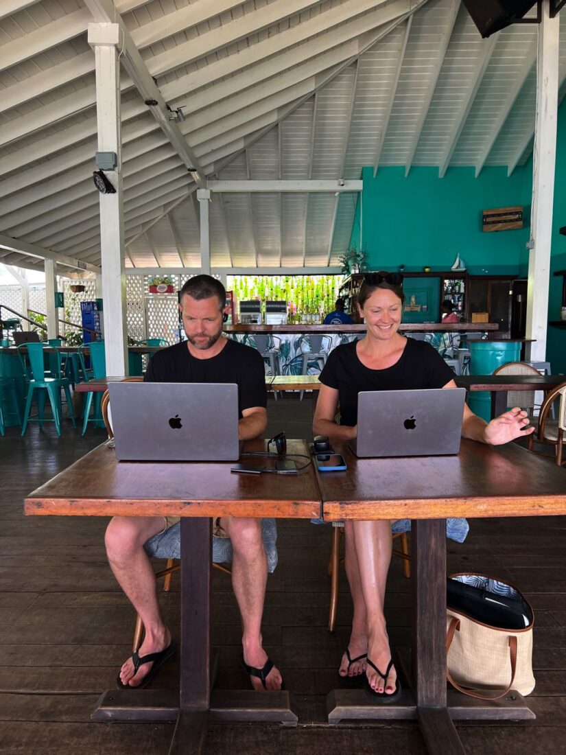 nick and dariece Goats On The Road blogging from remote location - online course - Creator Kickstarter Course - feature image