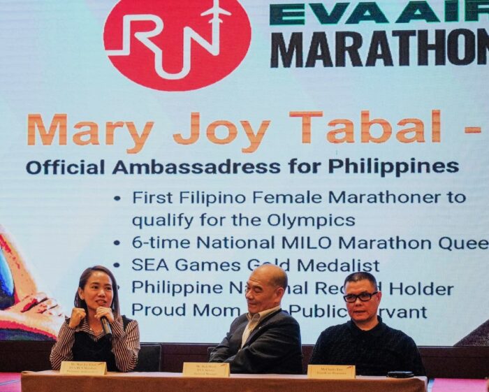 Mary Joy Tabal-Jimenez at the EVA Air launch