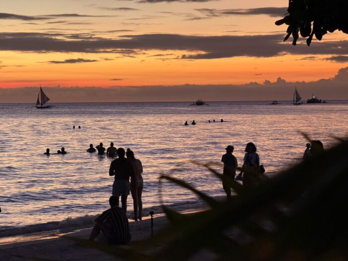 Sunset in Boracay Island