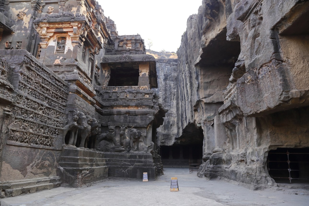 Temple of Ellora caves, the rock-cut temples, AURANGABAD, MAHARASHTRA in central India
