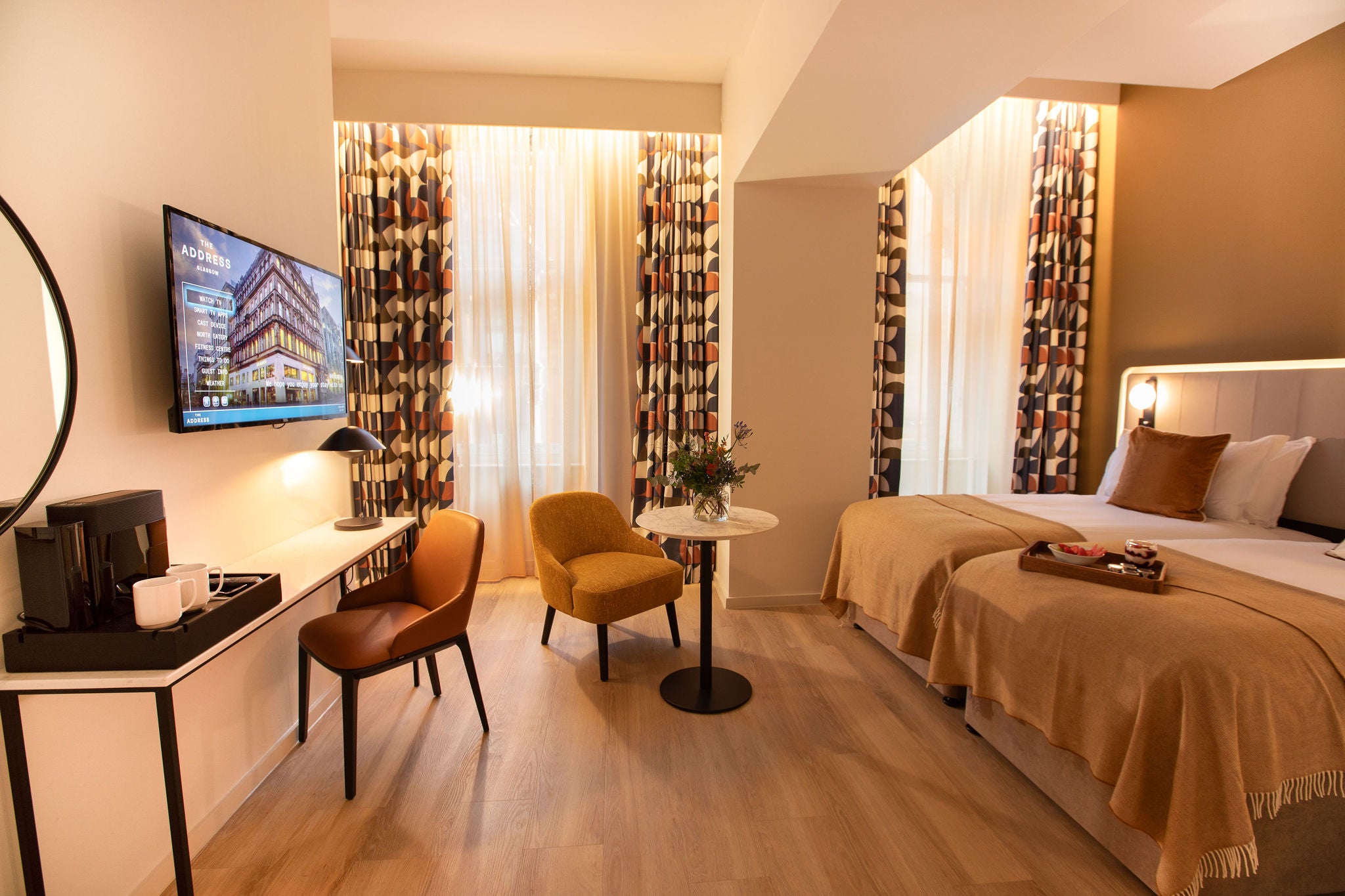 Travelling to Glasgow Airport? The Address is mere seconds from Airport Express Stop 4