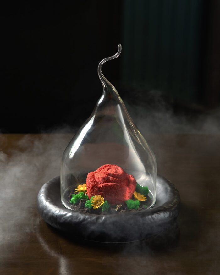 Rose Water Chocolate Mousse