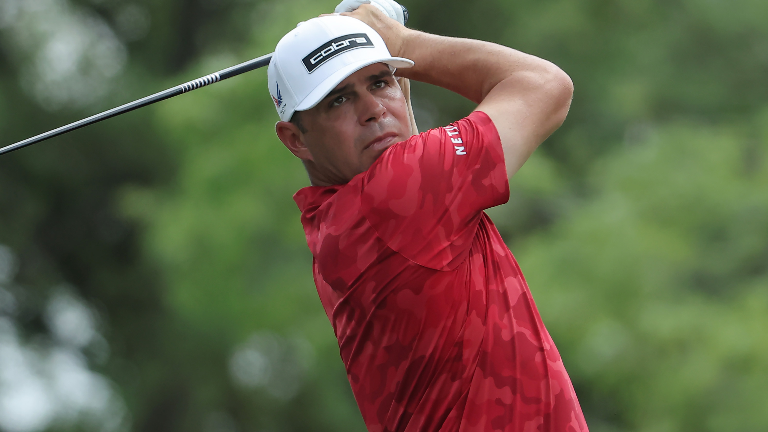 Gary Woodland takes a shot at the Texas Children's Houston Open