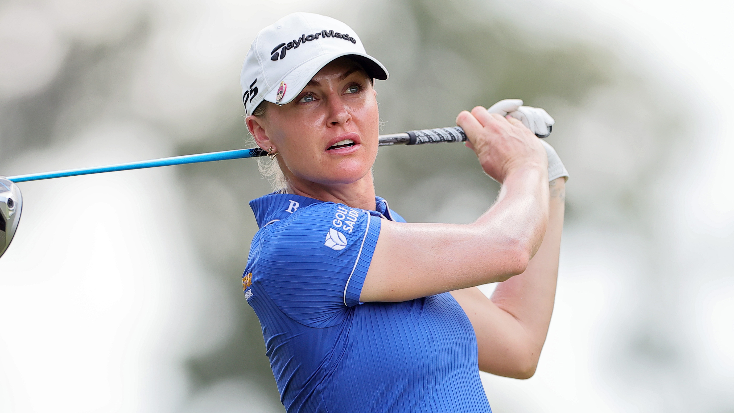 Charley Hull takes a shot at the Chevron Championship