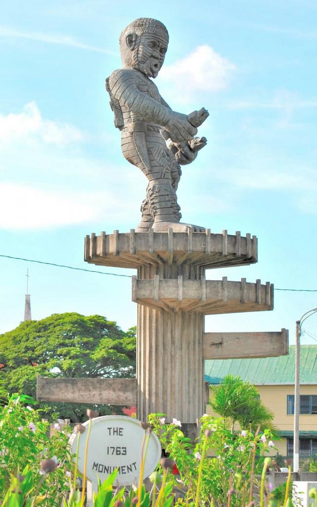 Statue of Coffey (Cuffy) in Georgetown, Guyana