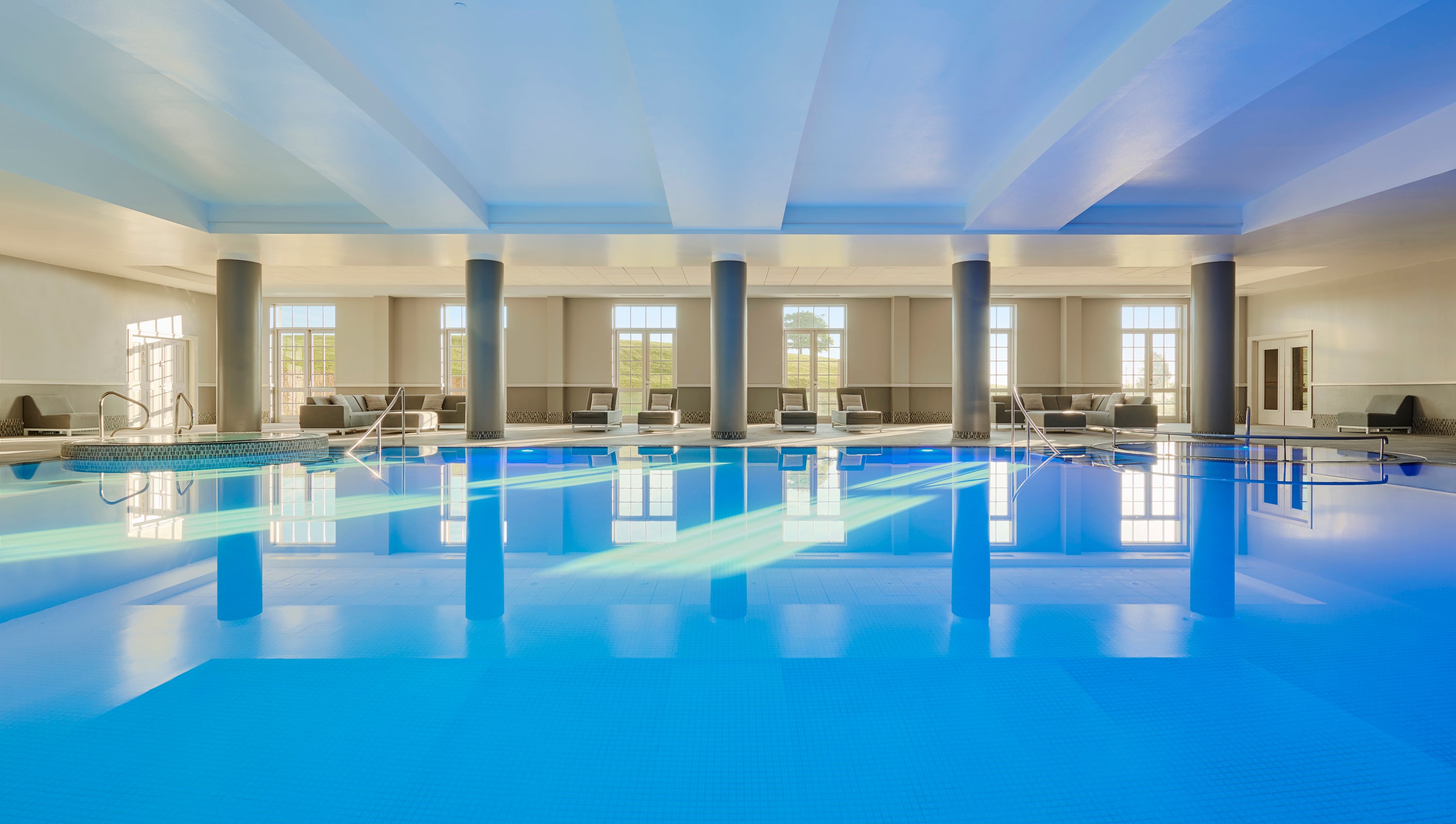 After playing a few holes of golf, the spa and pool at Fairmont St Andrews is the perfect spot to unwindand relax weary muscles
