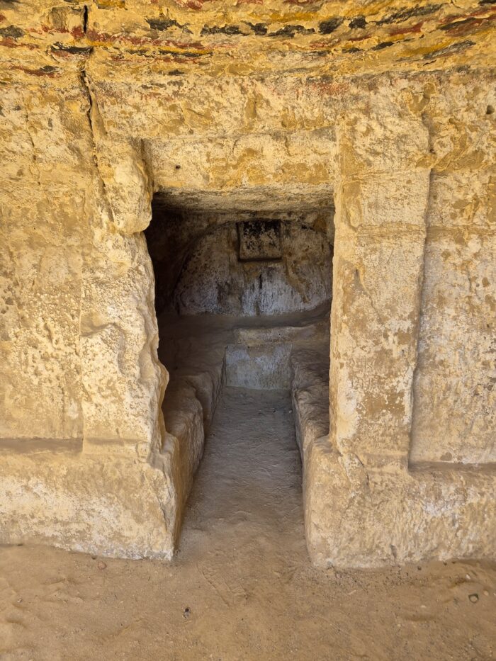 One of the chambers of the caves of Matala