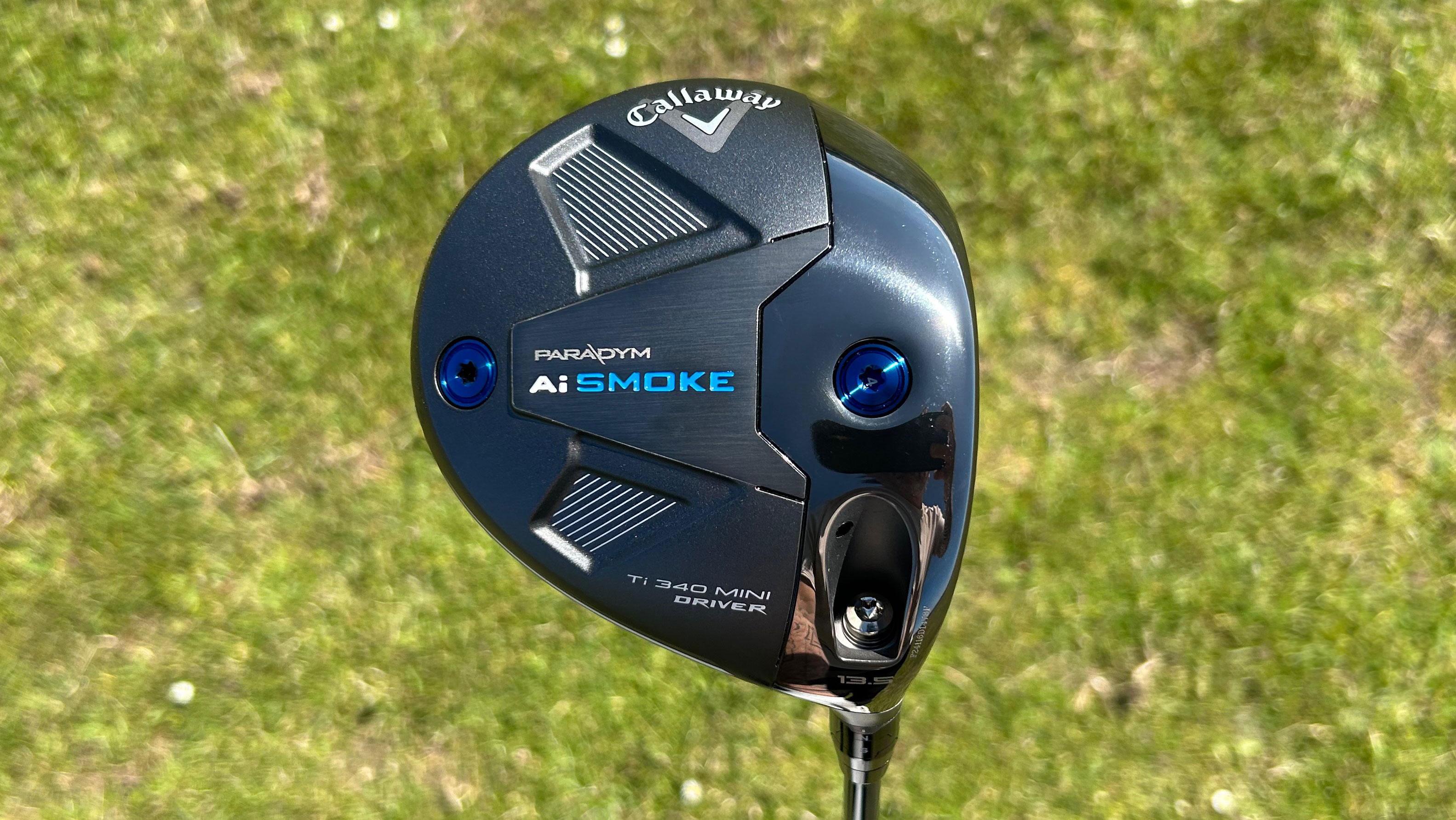 Photo of the sole of the Callaway Paradym Ai Smoke Mini Driver