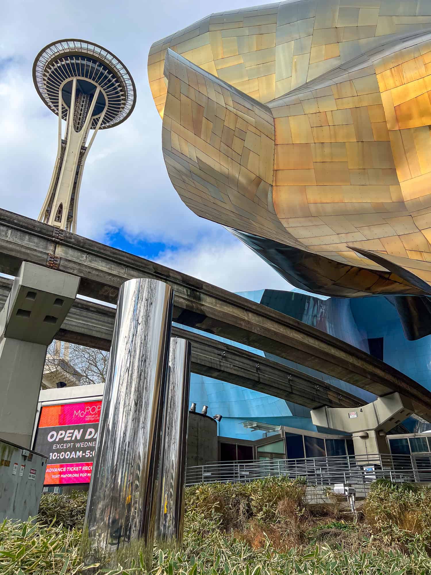 MOPOP, monorail, and the Space Needle.