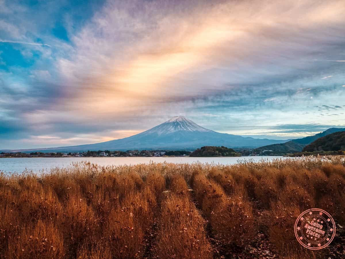 stunning view of mt. fuji