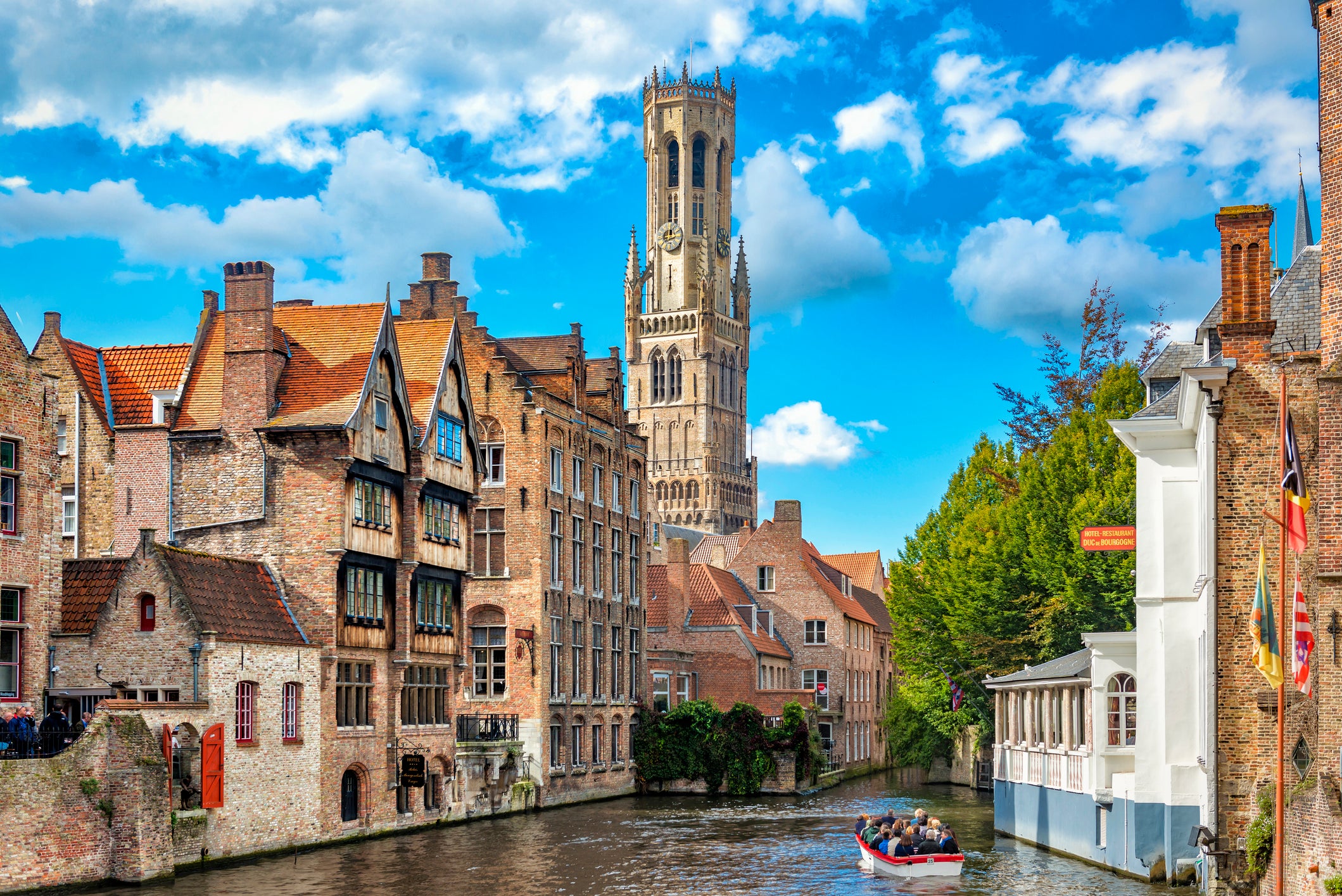 Bruges would be one of the stops on the route