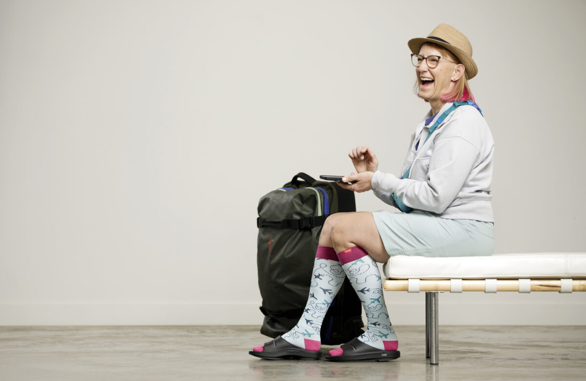 travel compression socks Sherry Ott