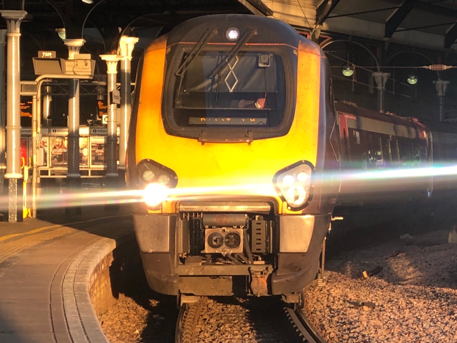 Heading south? CrossCountry train at Newcastle station