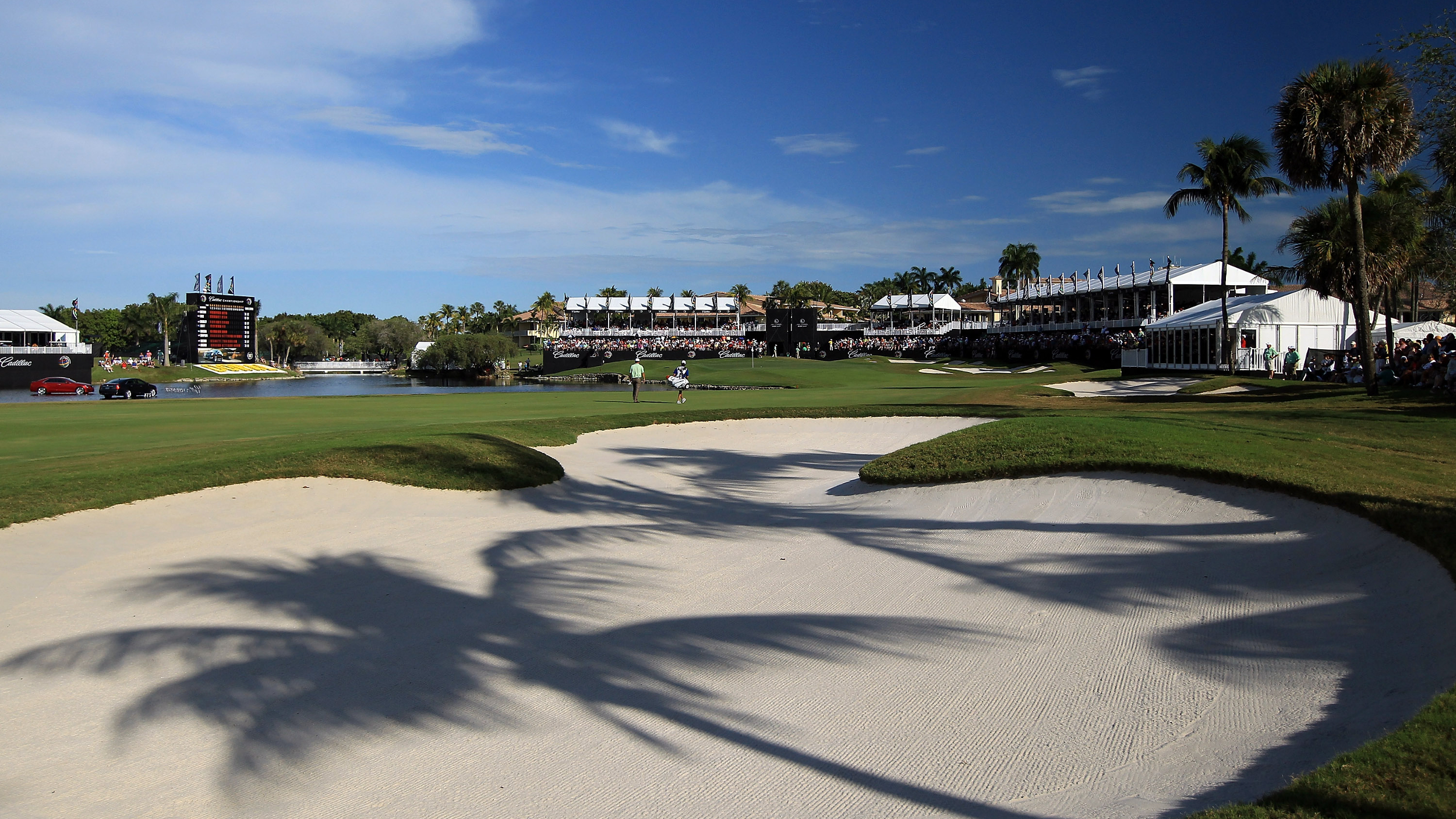 The 18th hole at Blue Monster, Trump National Doral
