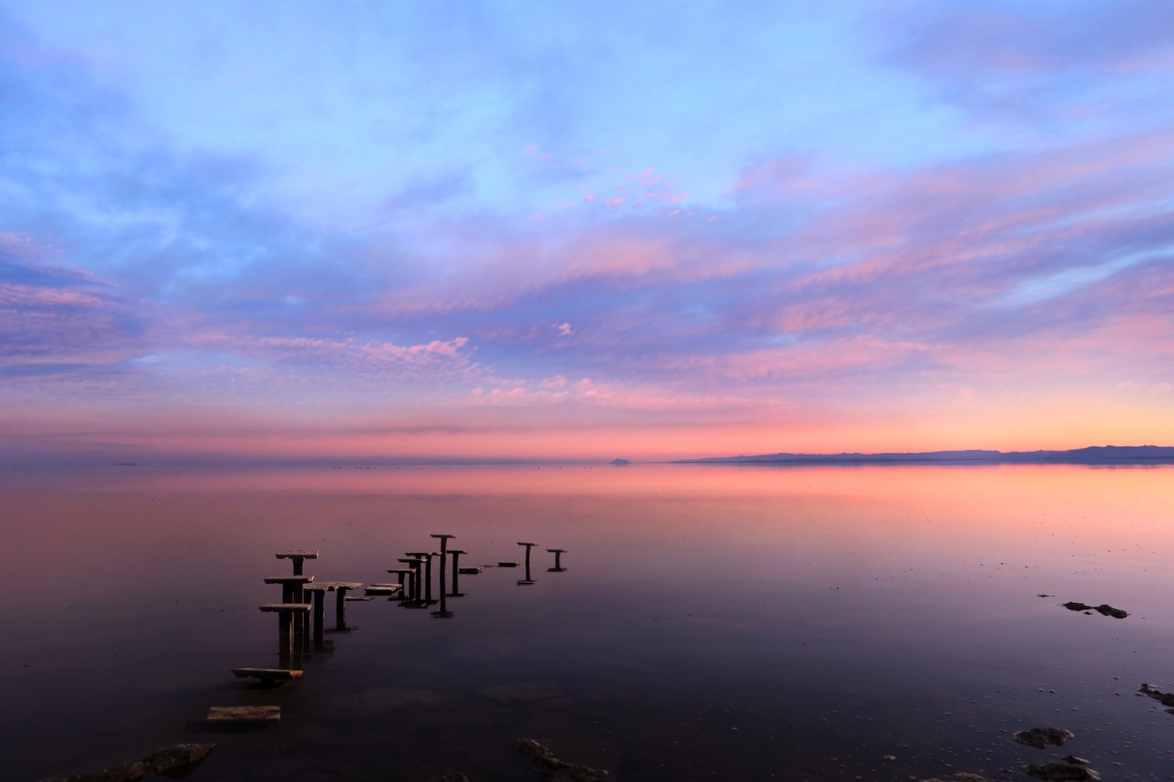 Calm and Peaceful Waters of Bombay Beach California in the Salton Sea