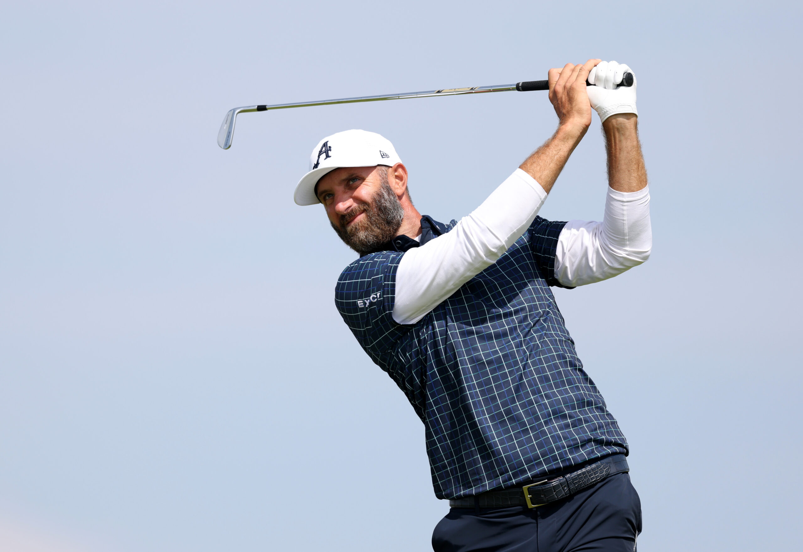 Dustin Johnson at the 2025 Open Championship at Royal Portrush in Northern Ireland