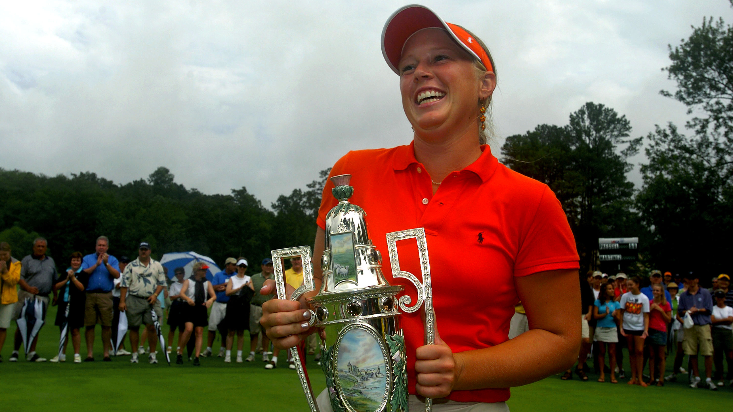 Morgan Pressel with the US Women's Amateur trophy